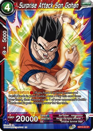 Image of Surprise Attack Son Gohan (SD15-04) - Cross Spirits