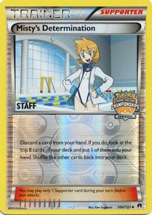 Image of Misty's Determination 104/122  - Reverse Holofoil League & Championship Cards - Promo