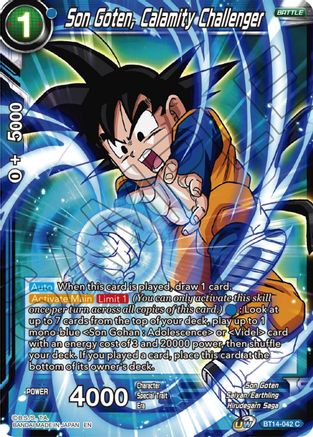 Image of Son Goten, Calamity Challenger (BT14-042) - Cross Spirits Foil