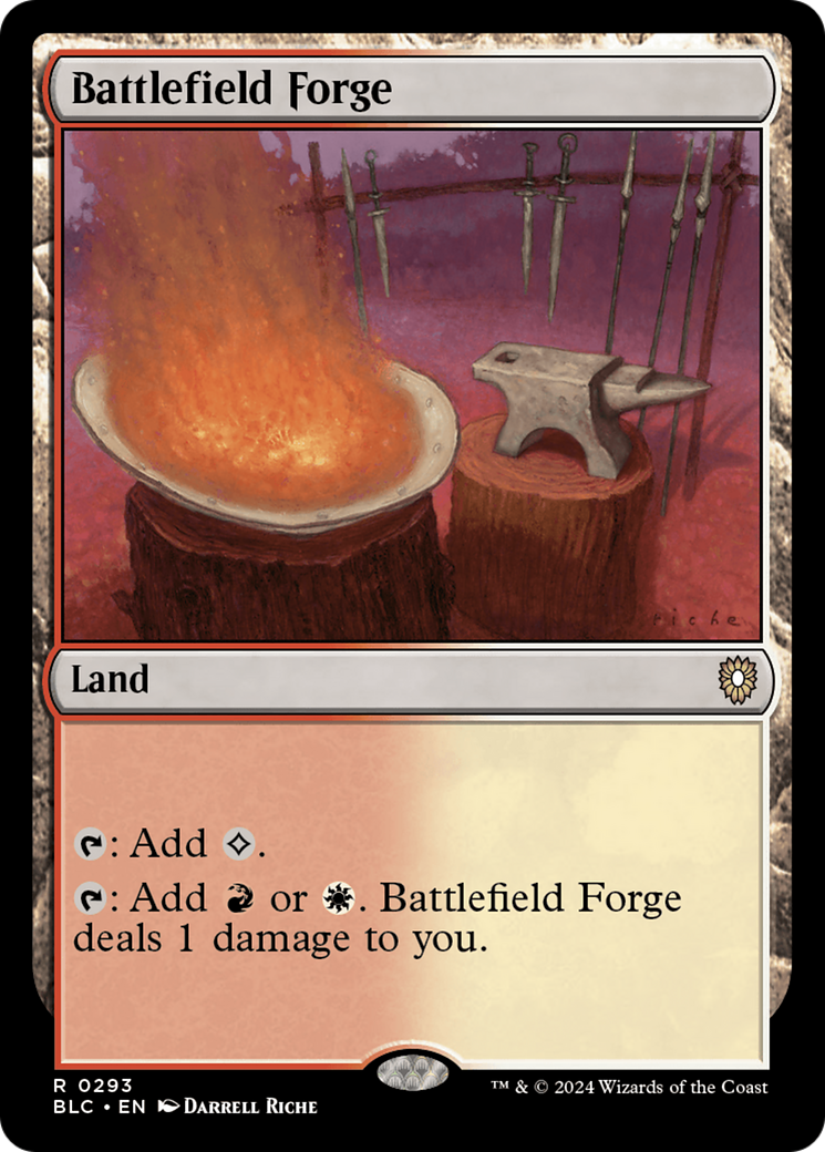 Image of Battlefield Forge (BLC-293) - Bloomburrow Commander