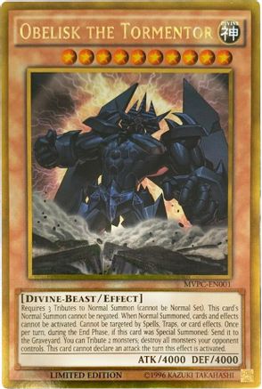 Image of Obelisk the Tormentor (Blu-Ray DVD Promo) (MVPC-EN001) - The Dark Side of Dimensions Movie Pack: Gold Edition Limited