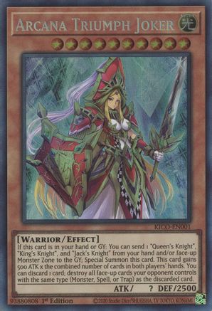 Image of Arcana Triumph Joker (CR) (KICO-EN001) - King's Court 1st Edition