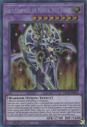 Image of Gilti-Gearfried the Magical Steel Knight (CR) (KICO-EN014) - King's Court 1st Edition