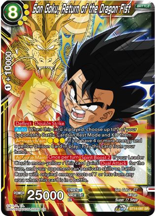 Image of Son Goku, Return of the Dragon Fist (BT14-097) - Cross Spirits