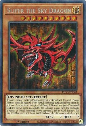 Image of Slifer the Sky Dragon (Secret Pharaoh's Rare) (KICO-EN063) - King's Court 1st Edition