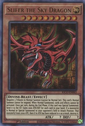 Image of Slifer the Sky Dragon (Ultra Pharaoh's Rare) (KICO-EN063) - King's Court 1st Edition