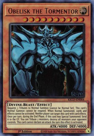 Image of Obelisk the Tormentor (Ultra Pharaoh's Rare) (KICO-EN064) - King's Court 1st Edition