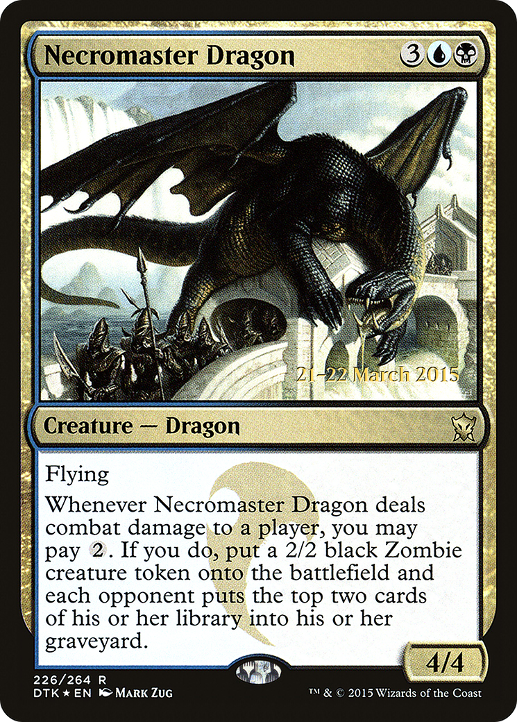 Image of Necromaster Dragon (PRE-226) - Dragons of Tarkir Promos Foil