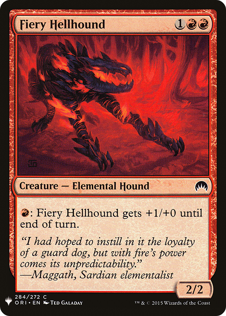 Image of Fiery Hellhound (LIST-284) - The List