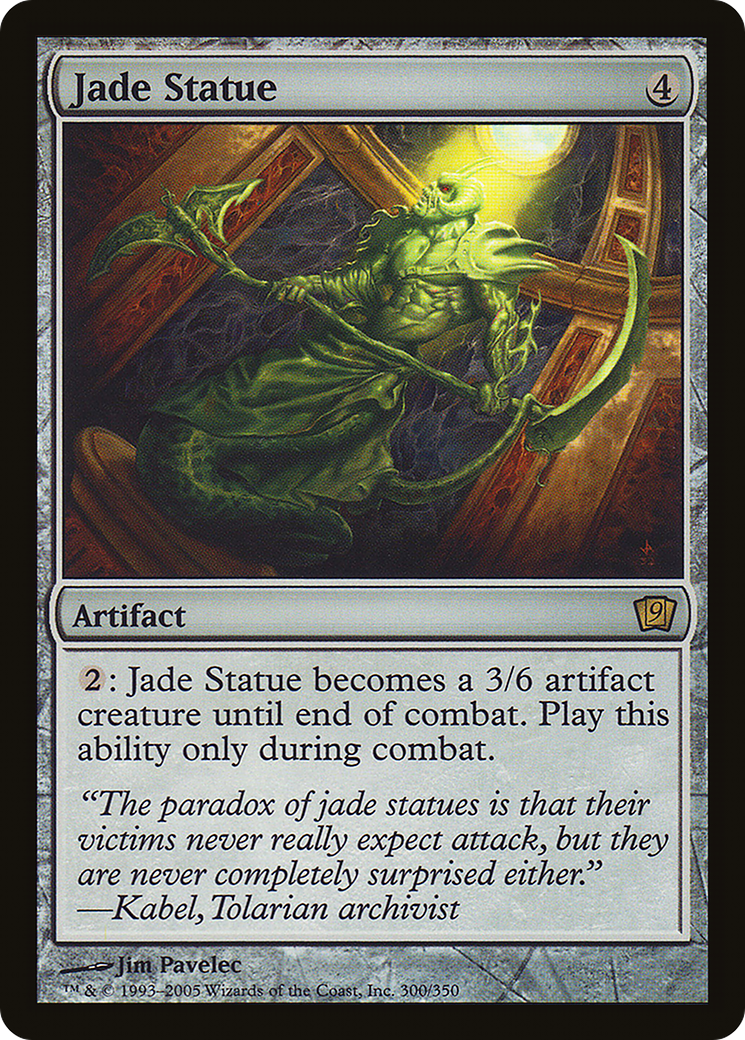 Image of Jade Statue (9ED-300) - 9th Edition Foil