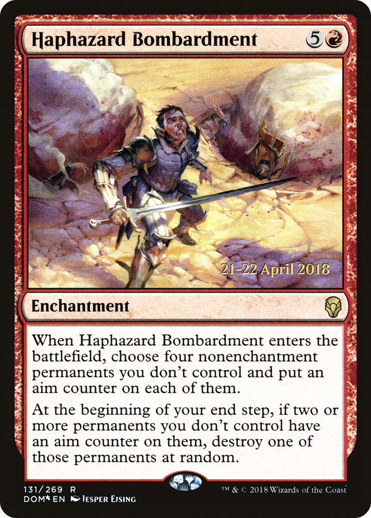 Image of Haphazard Bombardment (PRE-131S) - Dominaria Promos Foil
