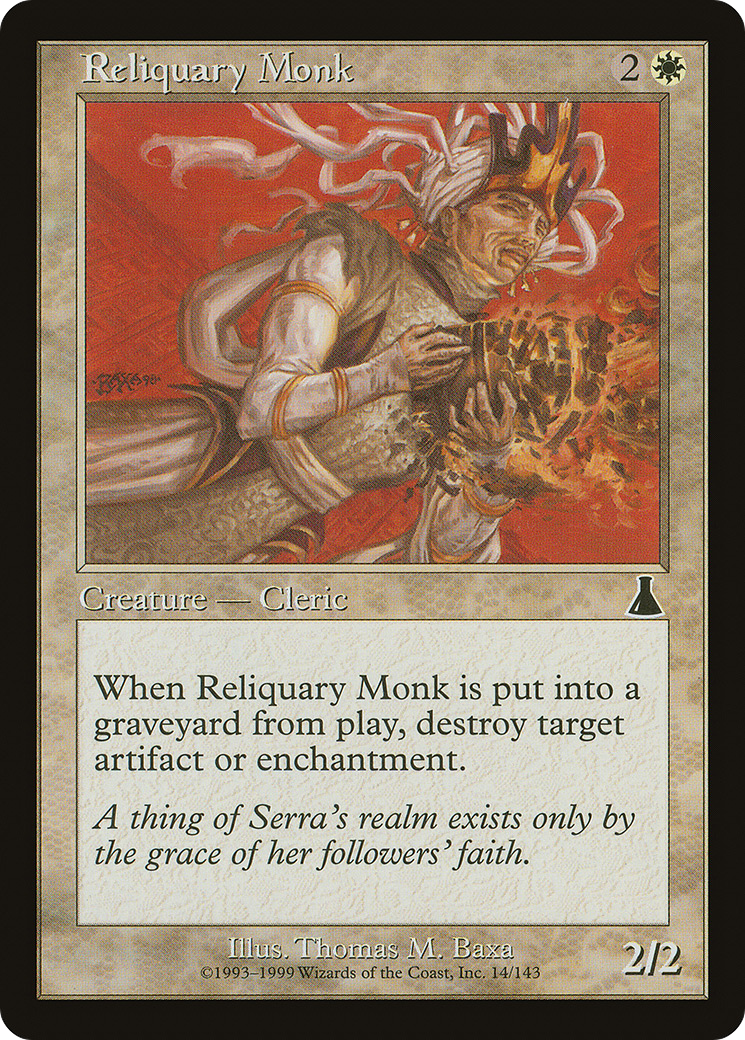 Image of Reliquary Monk (UDS-014) - Urza's Destiny Foil
