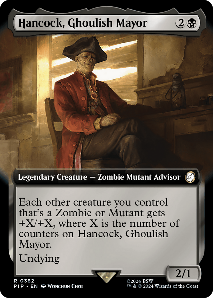 Image of Hancock, Ghoulish Mayor (Extended Art) (PIP-382) - Fallout: (Extended Art)