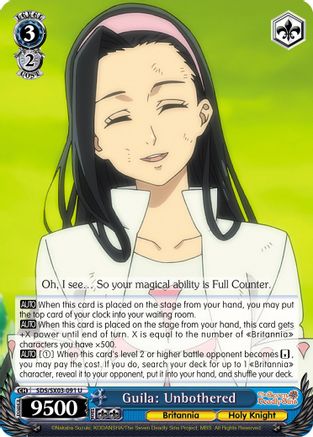 Image of Guila: Unbothered (SDS/SX03-091 U) - The Seven Deadly Sins