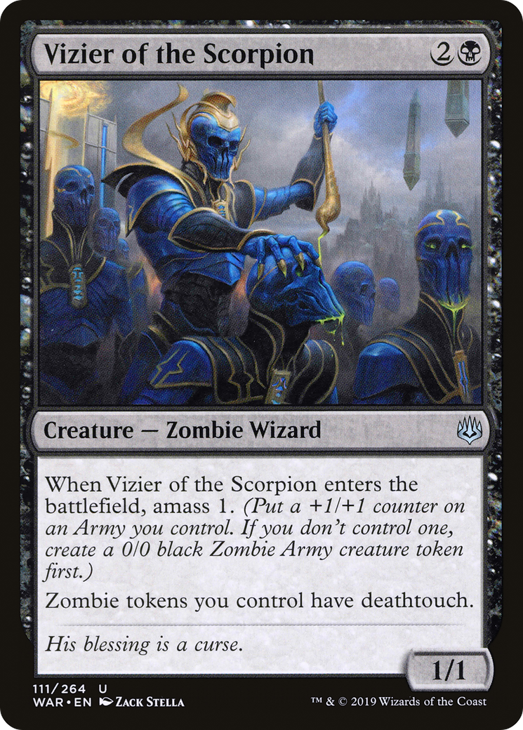 Image of Vizier of the Scorpion (WAR-111) - War of the Spark Foil