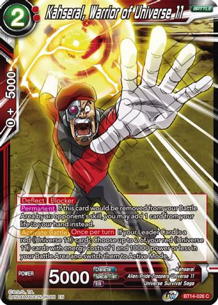Image of Kahseral, Warrior of Universe 11 (BT14-026) - Cross Spirits