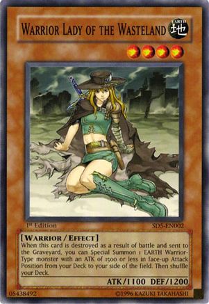 Image of Warrior Lady of the Wasteland (SD5-EN002) - Structure Deck: Warrior's Triumph 1st Edition