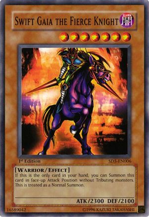 Image of Swift Gaia the Fierce Knight (SD5-EN006) - Structure Deck: Warrior's Triumph 1st Edition