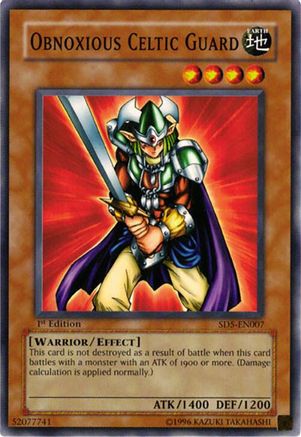 Image of Obnoxious Celtic Guard (SD5-EN007) - Structure Deck: Warrior's Triumph 1st Edition