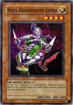 Image of Ninja Grandmaster Sasuke (SD5-EN015) - Structure Deck: Warrior's Triumph 1st Edition
