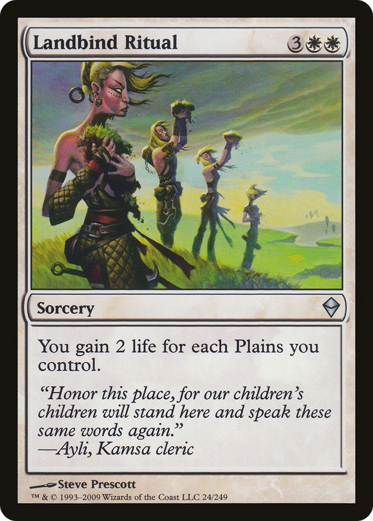 Image of Landbind Ritual (ZEN-024) - Zendikar