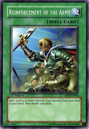 Image of Reinforcement of the Army (SD5-EN024) - Structure Deck: Warrior's Triumph 1st Edition