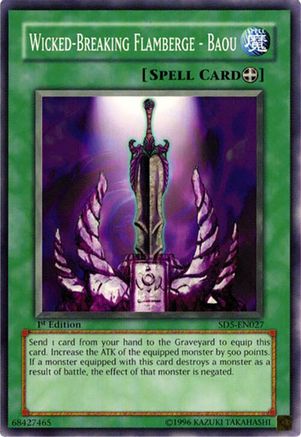 Image of Wicked-Breaking Flamberge - Baou (SD5-EN027) - Structure Deck: Warrior's Triumph 1st Edition