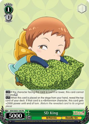 Image of SD King (SDS/SX03-104 PR) - The Seven Deadly Sins