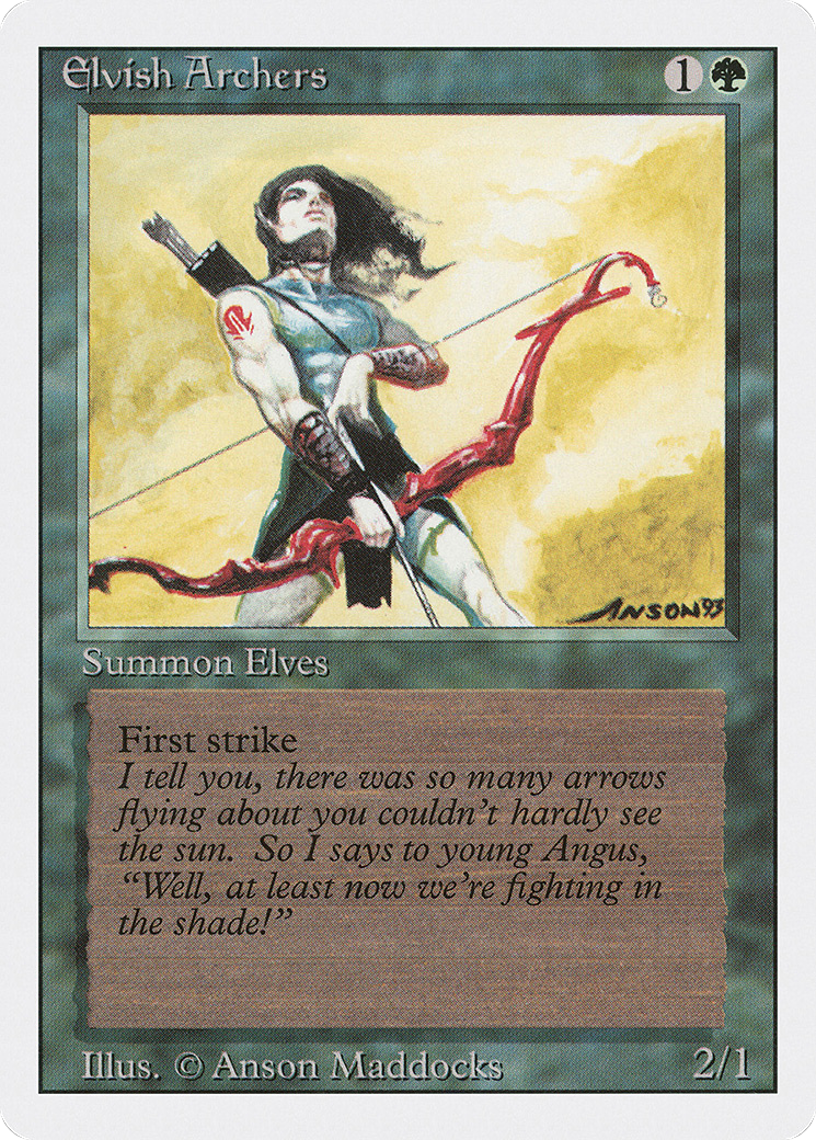 Image of Elvish Archers (3ED-) - Revised Edition