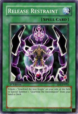 Image of Release Restraint (SD5-EN032) - Structure Deck: Warrior's Triumph 1st Edition