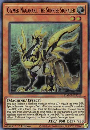Image of Gizmek Naganaki, the Sunrise Signaler (DAMA-EN016) - Dawn of Majesty 1st Edition