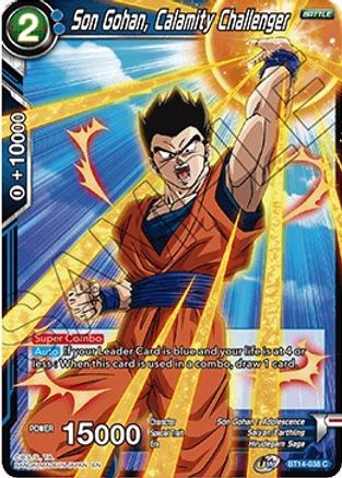 Image of Son Gohan, Calamity Challenger (BT14-038) - Cross Spirits