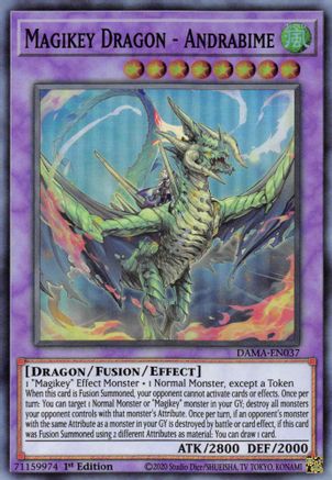 Image of Magikey Dragon - Andrabime (DAMA-EN037) - Dawn of Majesty 1st Edition