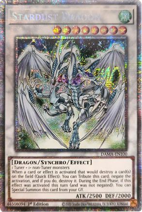 Image of Stardust Dragon (Starlight Rare) (DAMA-EN100) - Dawn of Majesty 1st Edition