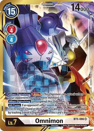 Image of Omnimon (Alternate Art - Nakano Haito) (BT5-086) - Battle of Omni Foil