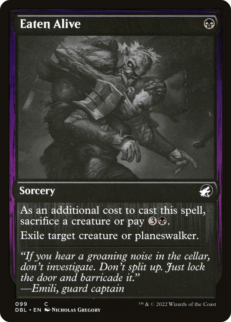 Image of Eaten Alive (DBL-099) - Innistrad: Double Feature Foil