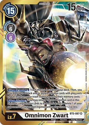 Image of Omnimon Zwart (Alternate Art - As'Maria) (BT5-087) - Battle of Omni Foil