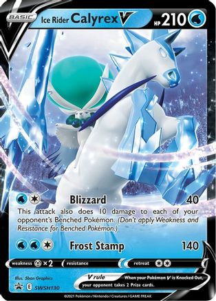 Image of Ice Rider Calyrex V SWSH130  - Holofoil SWSH Sword & Shield Promo Cards - Promo