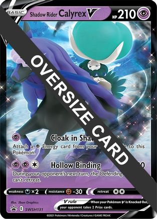 Image of Shadow Rider Calyrex V SWSH131  - Holofoil Jumbo Cards - Promo