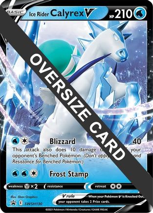 Image of Ice Rider Calyrex V SWSH130  - Holofoil Jumbo Cards - Promo