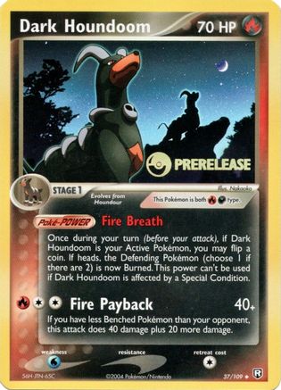Image of Dark Houndoom 037/109  - Holofoil Nintendo Promos - Promo