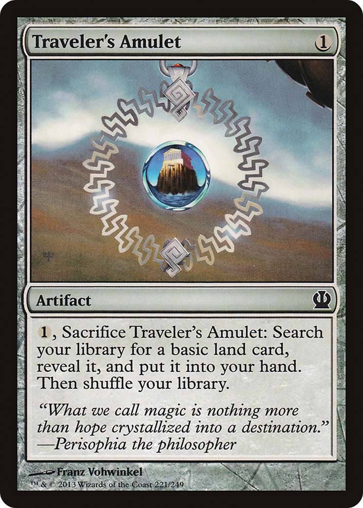 Image of Traveler's Amulet (THS-221) - Theros Foil