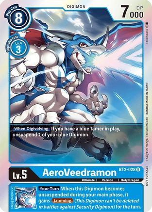 Image of AeroVeedramon - BT2-028 (Battle of Omni Pre-Release) (BT2-028) - Release Special Booster 1.0 Foil