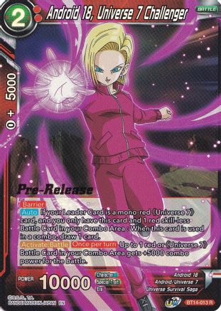 Image of Android 18, Universe 7 Challenger (BT14-013) - Cross Spirits PreRelease Cards