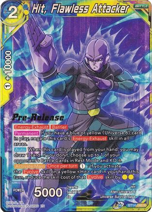 Image of Hit, Flawless Attacker (BT14-146) - Cross Spirits PreRelease Cards
