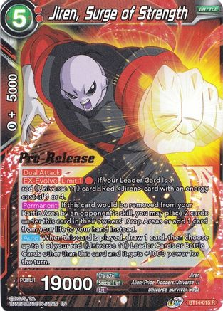 Image of Jiren, Surge of Strength (BT14-015) - Cross Spirits PreRelease Cards