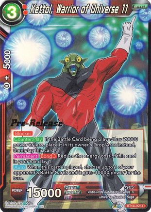 Image of Kettol, Warrior of Universe 11 (BT14-025) - Cross Spirits PreRelease Cards
