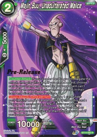 Image of Majin Buu, Unadulterated Malice (BT14-082) - Cross Spirits PreRelease Cards