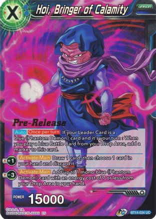 Image of Hoi, Bringer of Calamity (BT14-034) - Cross Spirits PreRelease Cards