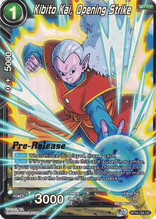 Image of Kibito Kai, Opening Strike (BT14-124) - Cross Spirits PreRelease Cards